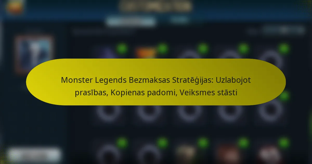 Monster Legends Bezmaksas Stratēģijas: Uzlabojot prasības, Kopienas padomi, Veiksmes stāsti
