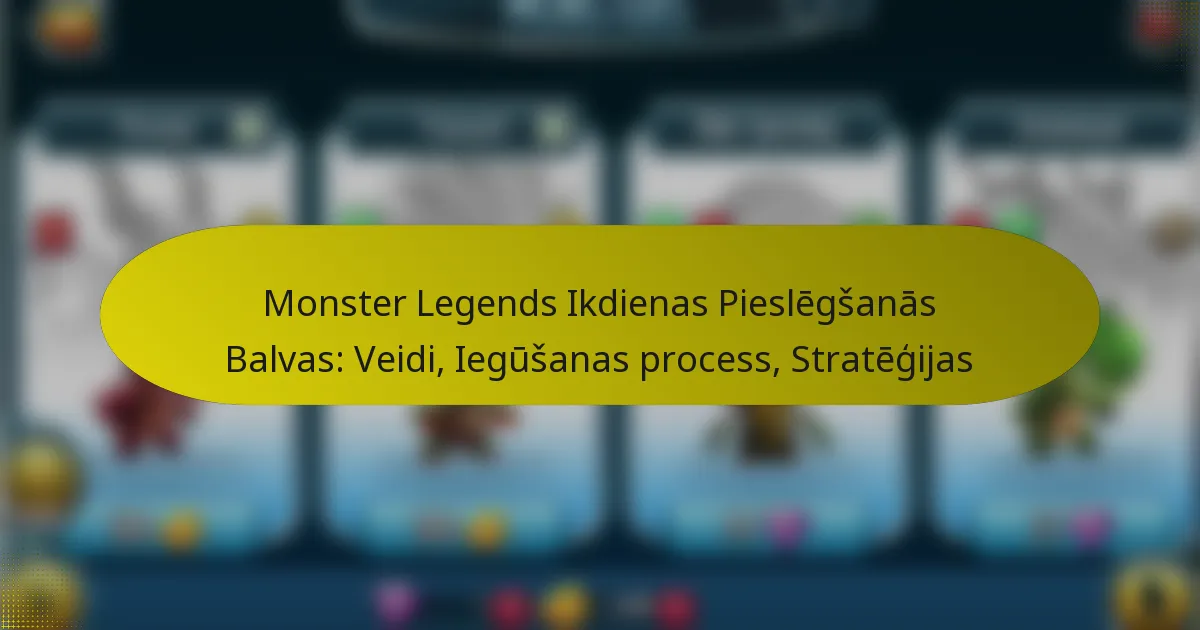 Monster Legends Ikdienas Pieslēgšanās Balvas: Veidi, Iegūšanas process, Stratēģijas