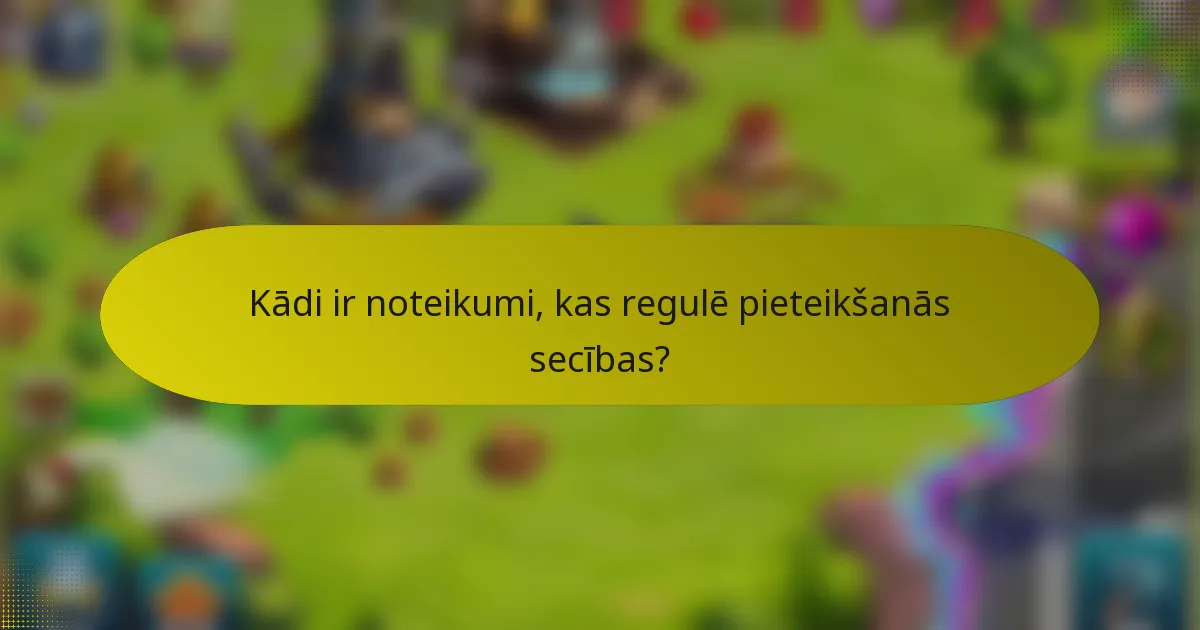 Kādi ir noteikumi, kas regulē pieteikšanās secības?