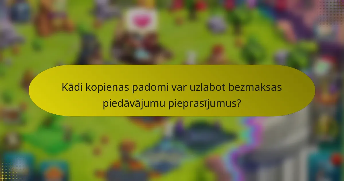 Kādi kopienas padomi var uzlabot bezmaksas piedāvājumu pieprasījumus?