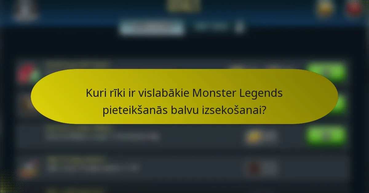 Kuri rīki ir vislabākie Monster Legends pieteikšanās balvu izsekošanai?